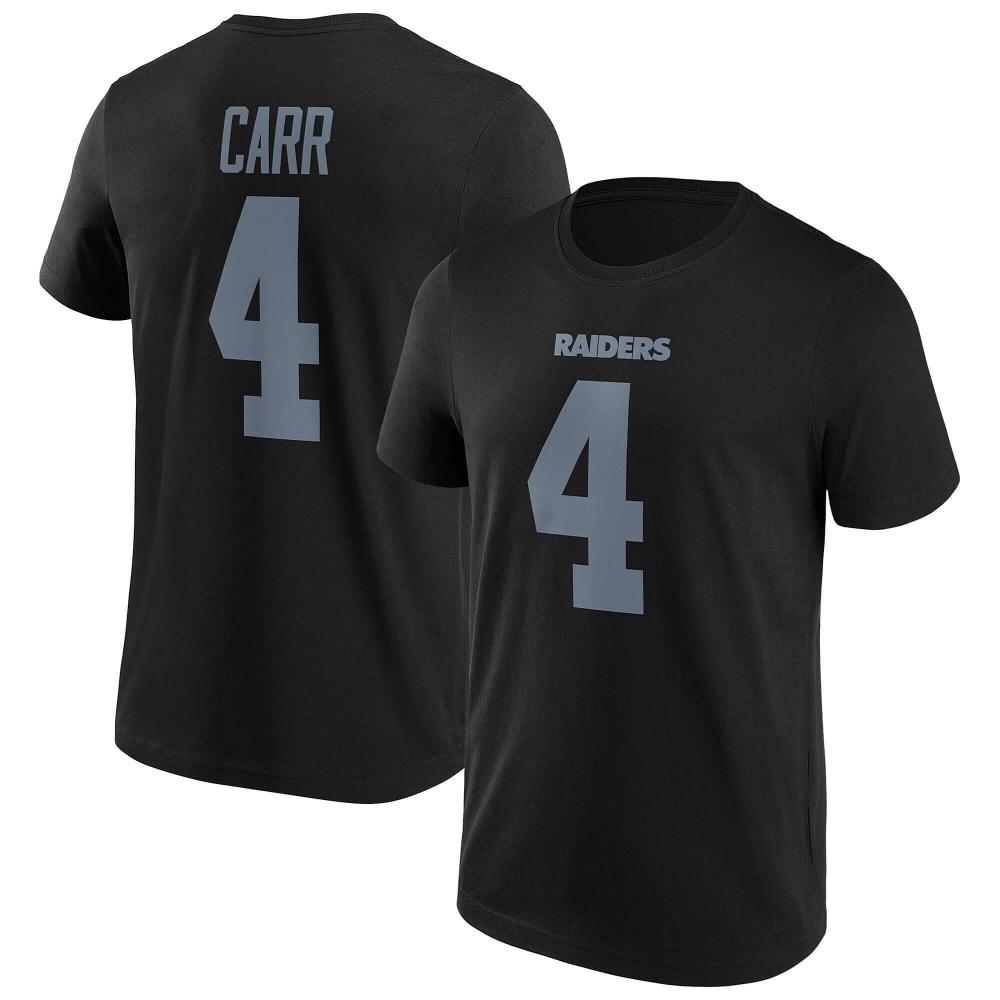 Fanatics Nfl Iconic Name & Number Graphic T-Shirt Oakland Raiders Black