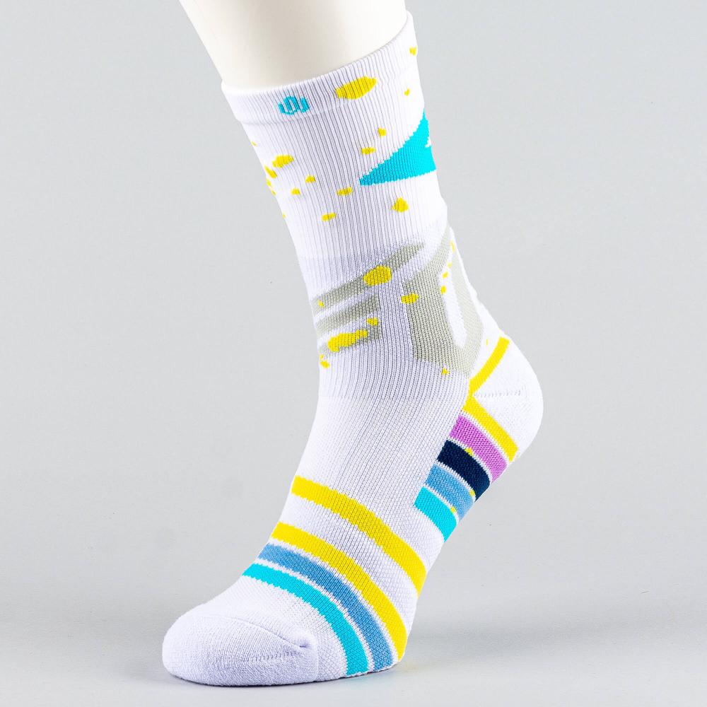 Peak Wiggins Matching Basketball Socks White