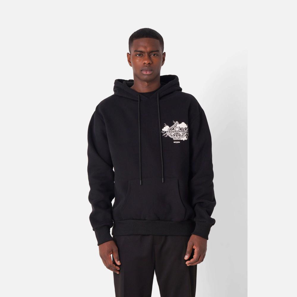 Sixth June As Printed Hoodie Black