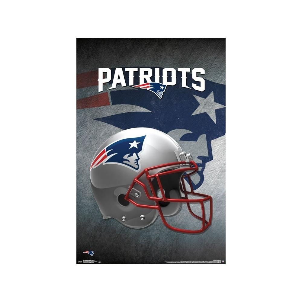 NFL Poster New England Patriots Helmet
