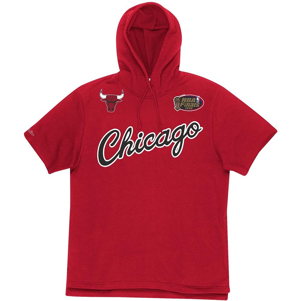 Mitchell & Ness NBA Gameday S/S FT Hoody Chicago Bulls Scarlet