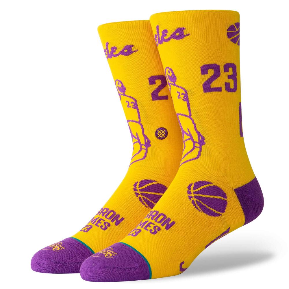 Stance Crew Nba Future Legends Lebron Stencil Yellow