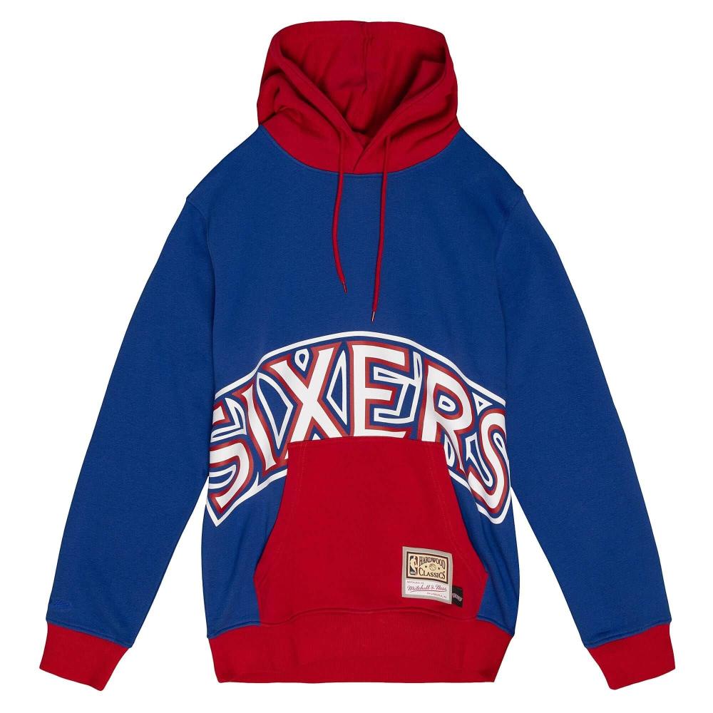 Mitchell & Ness NBA BIG FACE HOODY 5.0 PHILADELPHIA 76ERS Blue