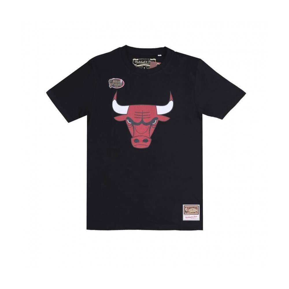 Mitchell & Ness NBA Team Logo Tee Chicago Bulls Black