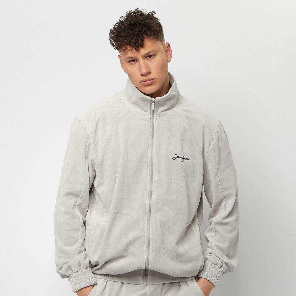 Sean John Classic Logo Essential Velours Trackjacket grey