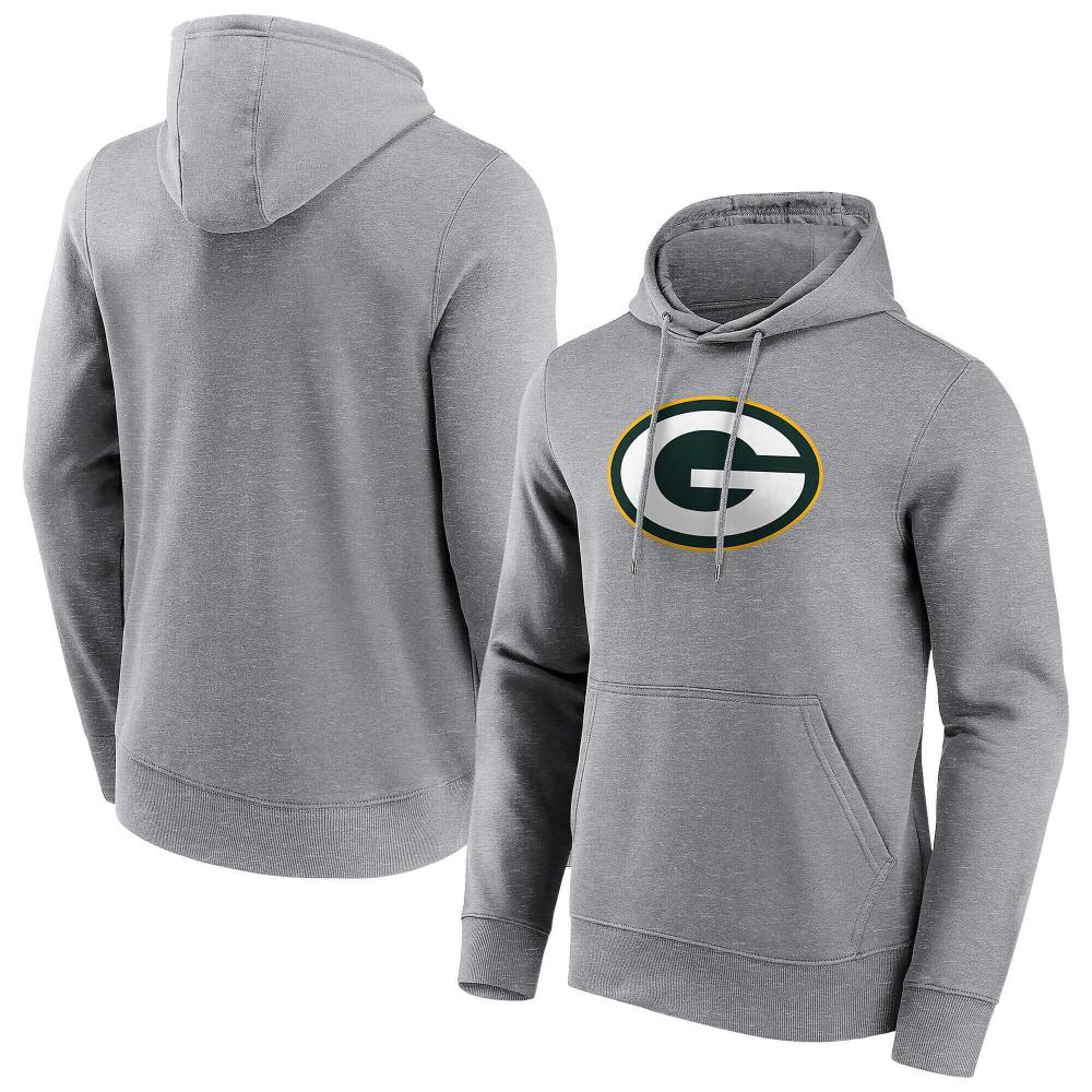 Fanatics NFL Mens Scoops Hoodie Green Bay Packers Grey