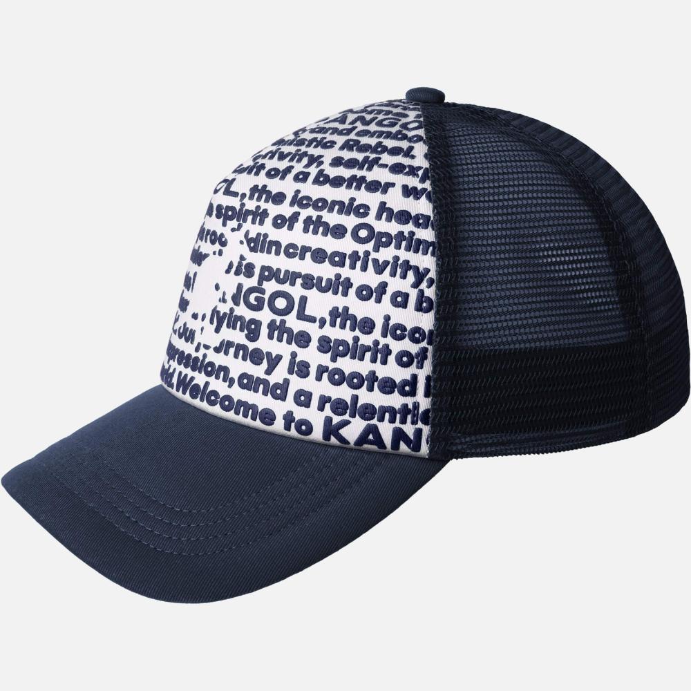 Šiltovka KANGOL® FINE PRINT TRUCKER tmavo modrá