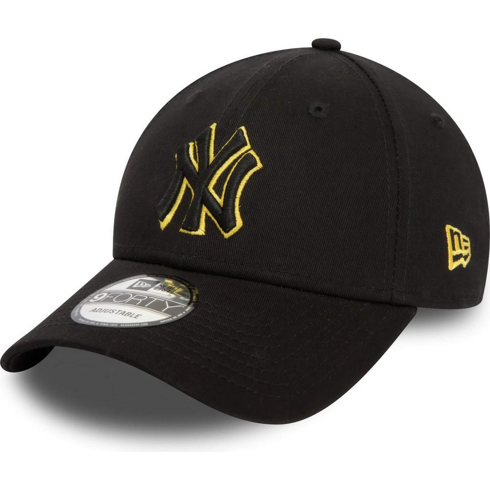 Šiltovka New Era 940 New York Yankees MLB Team Outline Black 9FORTY Adjustable Cap čierna