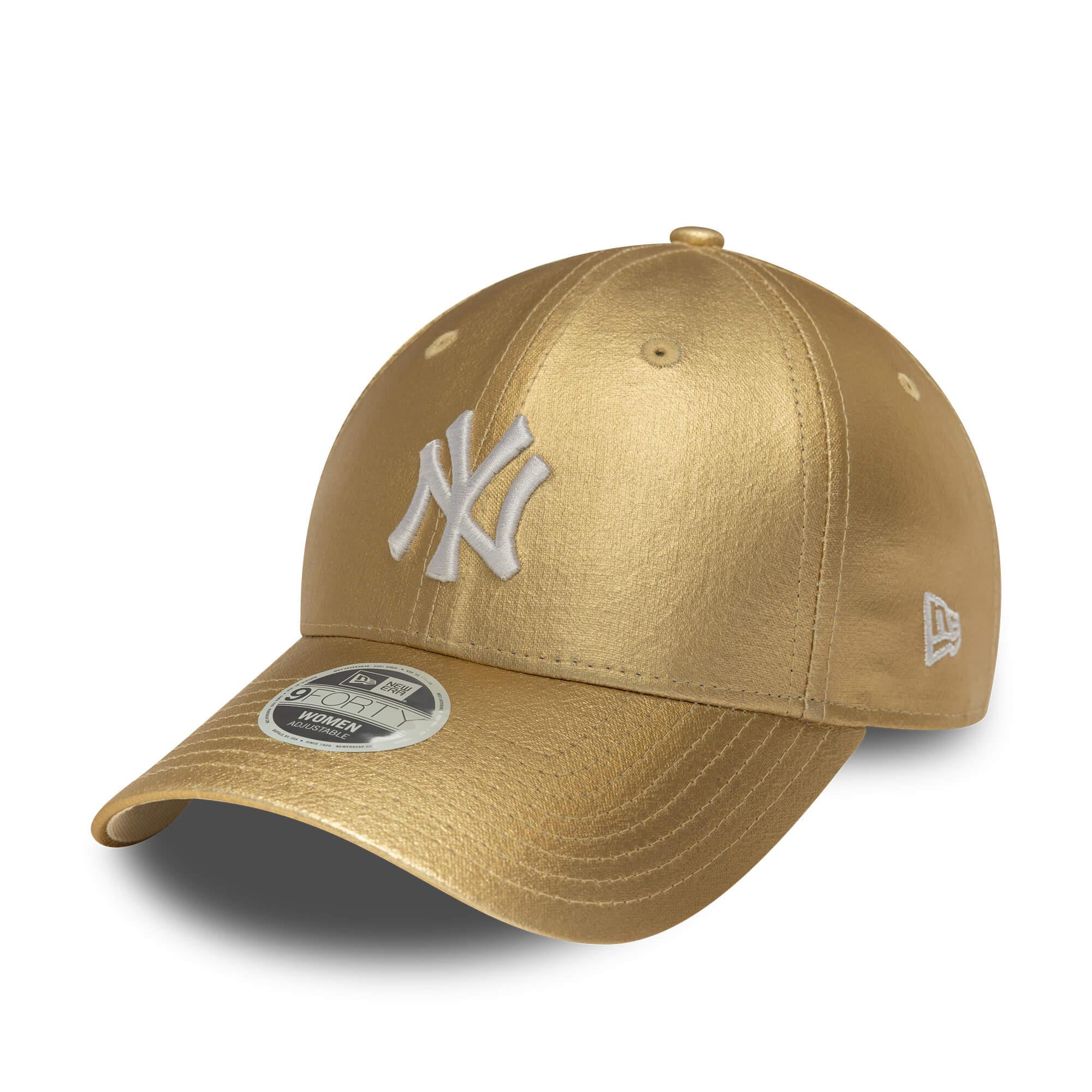 Dámska šiltovka New Era New York Yankees Womens MLB Metallic Gold 9FORTY Adjustable Cap zlatá
