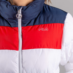 FILA IRIS puffer jacket bright white/black iris/true red