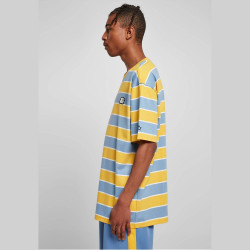 Starter Block Stripes Tee horizonblue/californiayellow/white