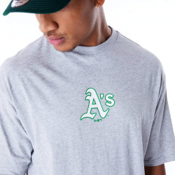 Tričko New Era MLB Oakland Athletics World Series Grey Oversized T-Shirt šedé