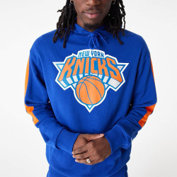 New Era NBA New York Knicks NBA Colour Block Blue Pullover Hoodie Blue