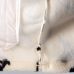 Polar flis bunda Peak Right Zipper Opened Fleece Sweater Beige