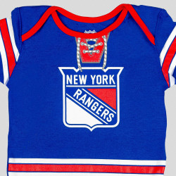 Outer Stuff Nhl Hockey Pro Creeper Plain Back New York Rangers Blue