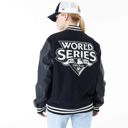 NEW ERA New York Yankees MLB World Series Black Varsity Jacket