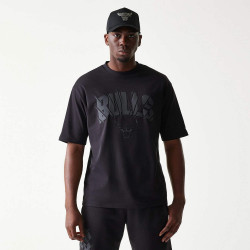 Tričko New Era Chicago Bulls NBA Black Oversized T-Shirt čierne