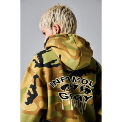 GRIMEY WEAR FOLLOW THE DOLLAR CAMO VINTAGE HOODIE BROWN CAMO