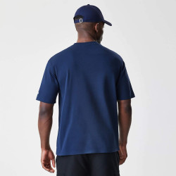 Tričko NEW ERA New York Yankees MLB Script Navy Oversized T-Shirt tmavomodré