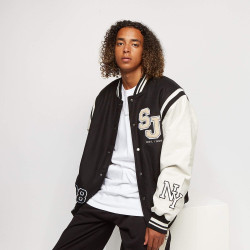 Sean John SJ Legendary College Jacket black/off-white