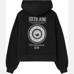 Sixth June Chinese Zodiac Signs Hoodie Black