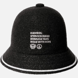 Klobúk KANGOL® FINE PRINT CASUAL čierny