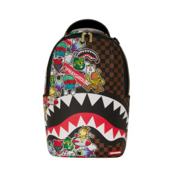 Sprayground Sharks In Stickers Dlxsv (Sticker Bomb) Backpack