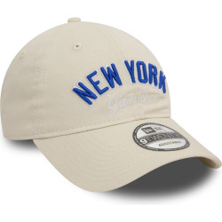 Šiltovka New Era 920 New York Yankees MLB Wordmark Off White 9TWENTY Adjustable Cap krémovo biela