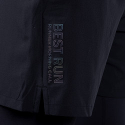 Bežecké tepláky 2in1 Peak Heat Control Technology Elastic Pants Black
