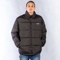 FUBU Corporate Reversible Puffer Jacket silver/black