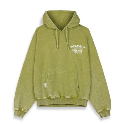 Grimey Wear Follow The Dollar Washed Vintage Hoodie Washed Green