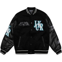 Jacker Big Pharma Varsity Jacket Black