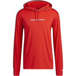 Adidas Men Donovan Mitchell Pullover Hoodie Red