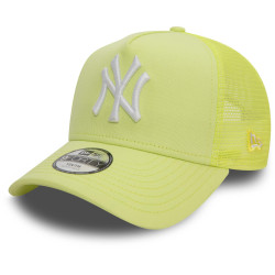 Detská šiltovka so sieťkou New Era MLB 940K New York Yankees Youth League Essential Pastel Green 9FORTY A-Frame Adjustable Trucker Cap neónovo zelená