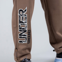 Tepláky Peak Basketbal Underground Knitted Fleece Pants Brown