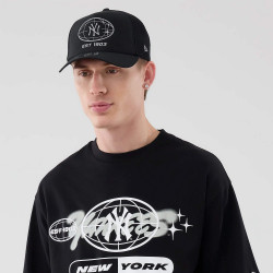 Tričko NEW ERA New York Yankees MLB Logo Graphic Black Oversized T-Shirt čierne
