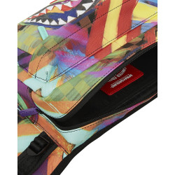 Sprayground Sharks In Paris City Streaks Cargo Crossbody Multi