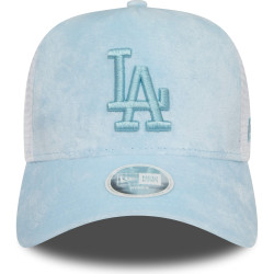 Dámska šiltovka so sieťkou New Era 940W MLB LA Dodgers Womens Velour Blue A-Frame Trucker Cap modrá