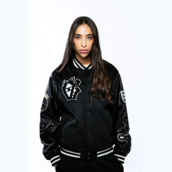 Grimey Wear Saoirse Baseball Jacket Black