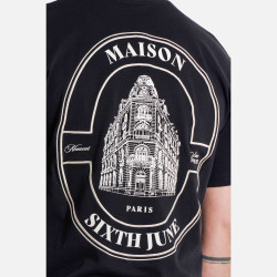 Tričko Sixth June Maison SJ Print Ss Tshirt Black