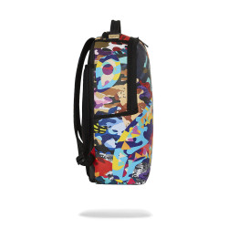 Sprayground Backpack Sliced And Diced Camo Backpack Blue Multi