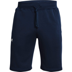 Under Armour Men's UA Rival Fleece Shorts Midnight Navy / Onyx White