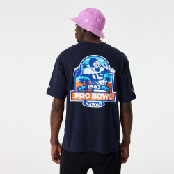 NEW ERA NFL Retro Graphic Hawaii Logo Oversized T-Shirt (NFL PRO BOWL LOGO) Navy