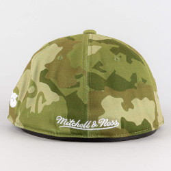 Mitchell & Ness Tonal Camo Stretch Fitted HWC Los Angeles Lakers Green