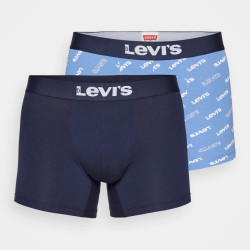 Levis Men Logo Aop Boxer Brief Organic Co 2P Blue Combo