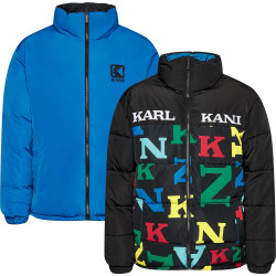 Karl Kani KK Retro Block Reversible Logo Puffer Jacket multicolor