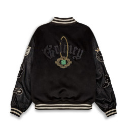 Grimey Wear Saoirse Baseball Jacket Black