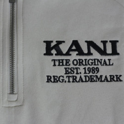 Karl Kani KK Chest Retro Zip Sweat Tee light sand