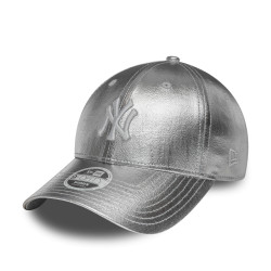 Dámska šiltovka New Era New York Yankees Womens MLB Metallic Silver 9FORTY Adjustable Cap strieborná