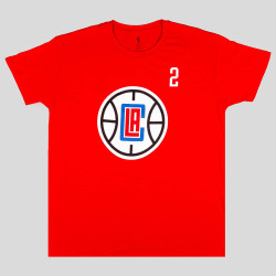 Outer Stuff Nba Standing Tall Ss Tee La Clippers Leonard Kawhi Red